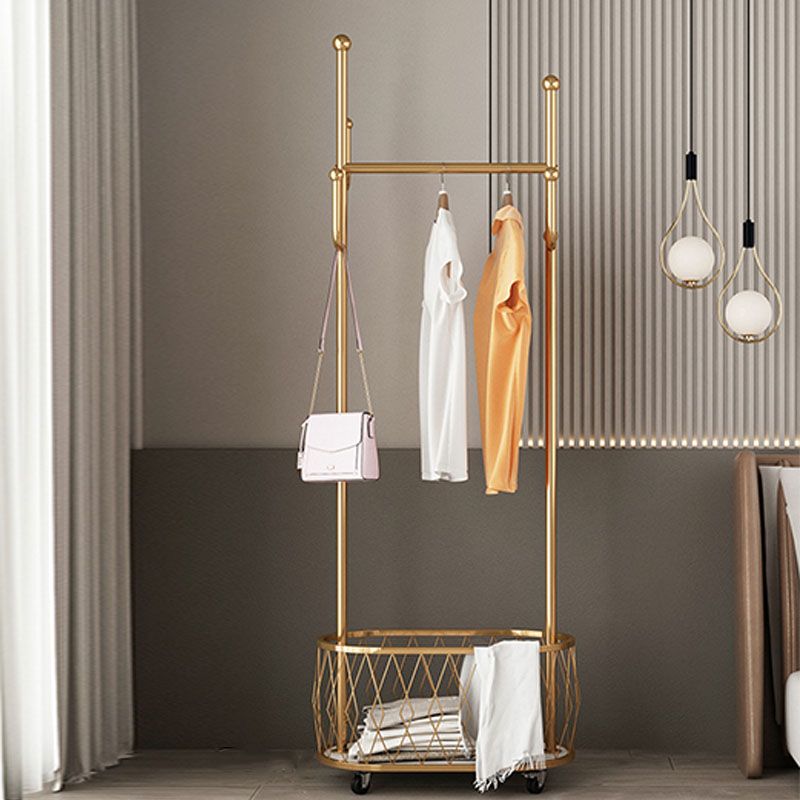 Glam Hall Stand Metal Scaffali per scaffalature includevano alcun metallo a rastrelliere senza stress