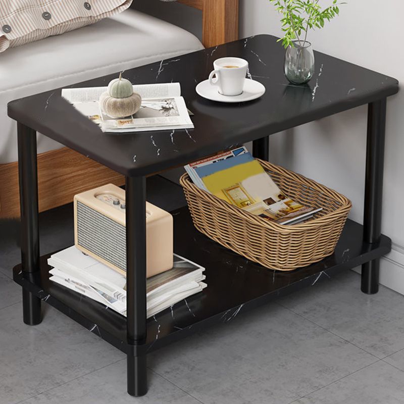 Scandinavian Open Storage Accent Table Nightstand 21" Tall with Legs Clearhalo 'Bedroom Furniture' 'furn' 'furn_night_stand' 'Furniture' 'night_stand' 'Nightstands' 1200x1200_06169d8f-111e-4d1f-9fc8-19da5eeb8c70
