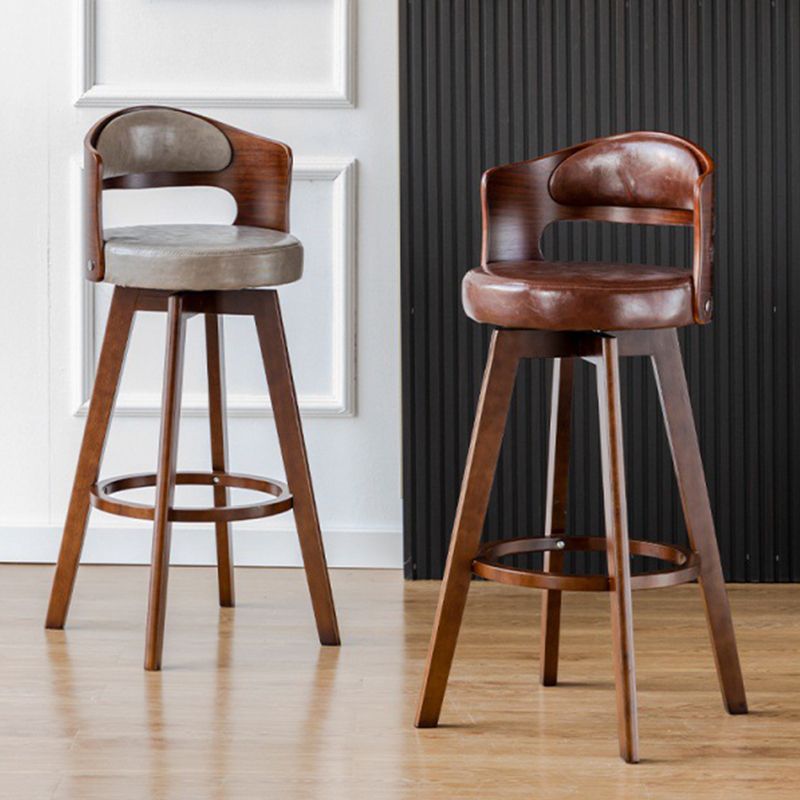 Contemporary Style Low Back Barstools with Cushion Upholstered Bar Stools Clearhalo 'Bar Furniture' 'Bar Stools' 'bar_stools' 'Furniture' 'furniture_bar_stools' 'Kitchen & Dining Furniture' 1200x1200_0616f9f5-b792-4df4-a661-40dc43dd877d