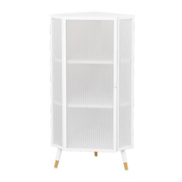 Living Room Minimalism Buffet Server Glass Door Metal Frame Dining Server Clearhalo 'buffet_sideboard' 'Buffets & Sideboards' 'furn' 'furn_buffet_sideboard' 'Furniture' 'Kitchen & Dining Furniture' 1200x1200_06180f7c-fc16-4f21-8e49-0b503220f1ad