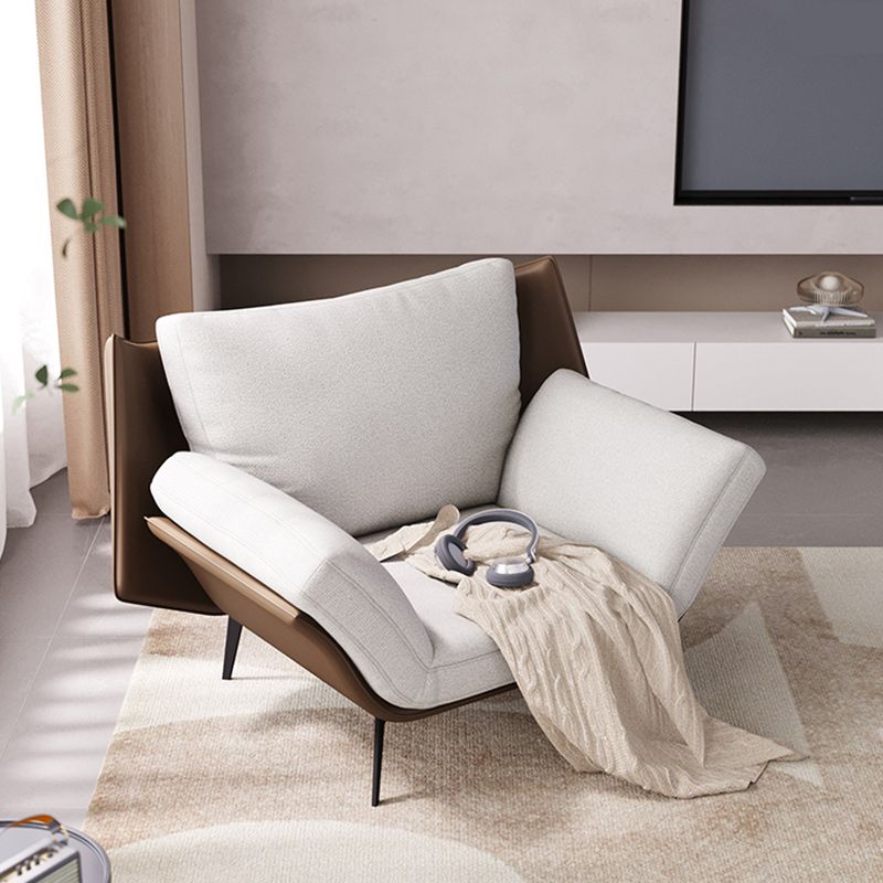 Mid-Century Modern Accent Armchair Flared Arms Fabric Armchair Clearhalo 'Accent Chairs' 'accent_chairs' 'Chairs & Seating' 'furn' 'furn_accent_chairs' 'Furniture' 'Living Room Furniture' 1200x1200_061e0b65-cec6-453c-90c1-edc0637b6138