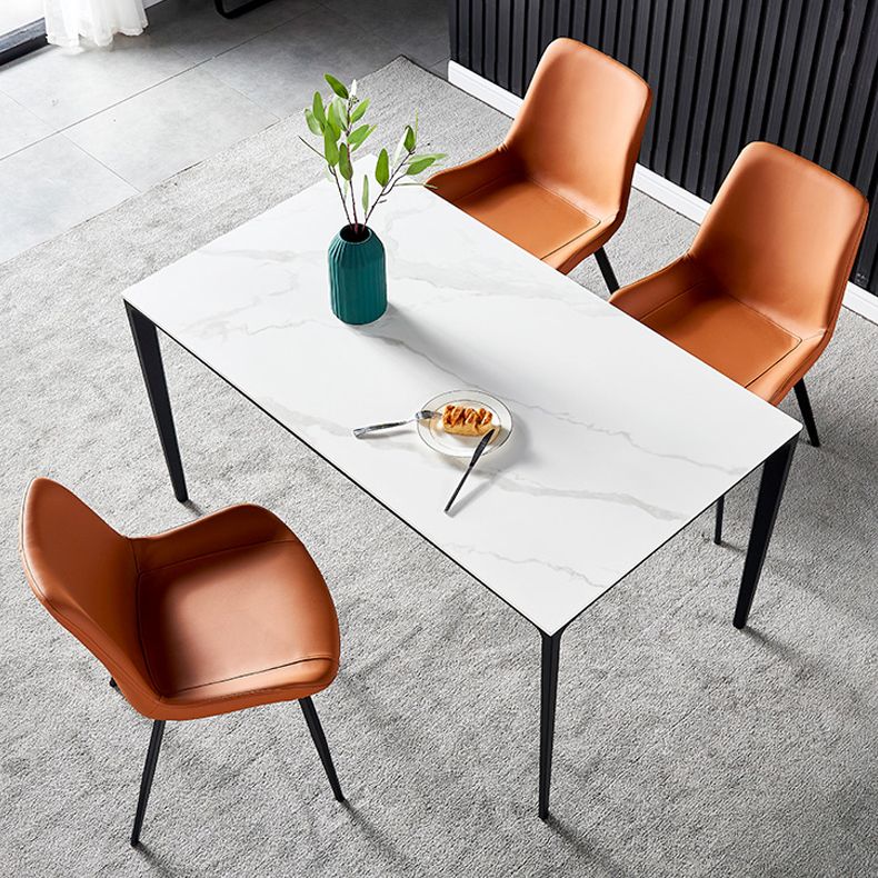 Modern 1/3/4/7 Pieces Dining Set Rectangle Sintered Stone Dining Table Set Clearhalo 'Dining Room Sets' 'Dining Tables & Seating' 'dining_room_set' 'furn' 'furn_dining_room_set' 'Furniture' 'furniture_dining_room_set' 'Kitchen & Dining Furniture' 'kitchen&dining_furn' 'kitchen' 1200x1200_061e5432-ef3b-4b7d-9537-1d28095790b7