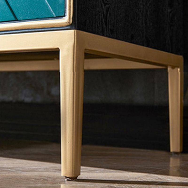 Estantería de estantería ajustable de madera maciza de estilo contemporáneo con gabinetes