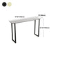 Modern Bar Wine Table Sled Indoor Rectangle Faux Marble Counter Height Table in White Clearhalo 'Bar Furniture' 'Bar Tables' 'bar_tables' 'Furniture' 'furniture_bar_tables' 'Kitchen & Dining Furniture' 'kitchen&dining_furn' 'kitchen' 1200x1200_0620a9c7-239d-40bf-a0c6-43e54adced08