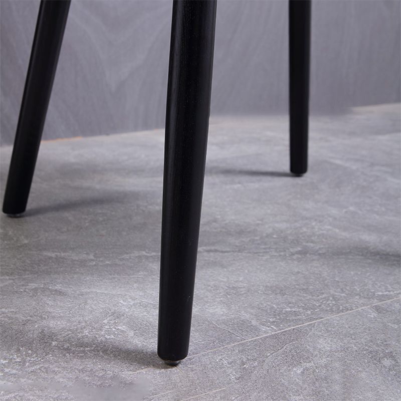 Silla lateral moderna de madera sólida silla de comedor de espalda abierta para el hogar