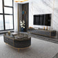 Glam TV Media Stand Enclosed Storage Media Console with 6 Drawers Clearhalo 'furn' 'furn_tv_stands_entertainment_centers' 'Furniture' 'Living Room Furniture' 'TV Stands & Entertainment Centers' 'TV Stands & Media Storage Furniture' 'tv_stands_entertainment_centers' 1200x1200_06220159-89db-4022-ad14-7943ffd2243f