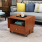 Rectangular Coffee Table Wooden Folding Cocktail Table with Casters Clearhalo 'Coffee & Accent Tables' 'Coffee Tables' 'coffee_tables' 'furn' 'furn_coffee_tables' 'Furniture' 'Living Room Furniture' 1200x1200_062422a6-78f4-477a-ac3d-aeb9fc9ce80a