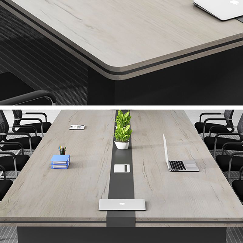 29,25 pollici di rettangolo della scrivania dell'ufficio contemporanea.