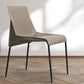 Metal Modern Dining Chair with Solid Back Matte Finish Indoor Side Chair