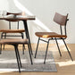Industrial Style Wood Top Dining Set with 4 Black Metallic Legs for Dining Furniture Clearhalo 'Dining Room Sets' 'Dining Tables & Seating' 'dining_room_set' 'Furniture' 'furniture_dining_room_set' 'Kitchen & Dining Furniture' 'kitchen&dining_furn' 'kitchen' 1200x1200_06287245-a5c0-4385-b30a-72d5125300b6