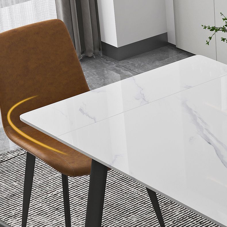 Contemporary 1/4/5/7 Pieces Dining Set Rectangle Dining Table Set with 4 Legs Clearhalo 'Dining Room Sets' 'Dining Tables & Seating' 'dining_room_set' 'furn' 'furn_dining_room_set' 'Furniture' 'furniture_dining_room_set' 'Kitchen & Dining Furniture' 'kitchen&dining_furn' 'kitchen' 1200x1200_06287ad6-3ffa-433a-971b-1735f67f8fc8