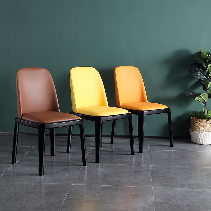 Solid Wood Modern Dining Room Chairs Matte Finish Parsons Dining Chair Clearhalo ' kitchen&dining_furn' 'Dining Chairs' 'Dining Tables & Seating' 'dining_chair' 'Furniture' 'furniture_dining_chair' 'Kitchen & Dining Furniture' 'kitchen' 1200x1200_06288d3d-40b3-4636-8f73-1df46c44c754