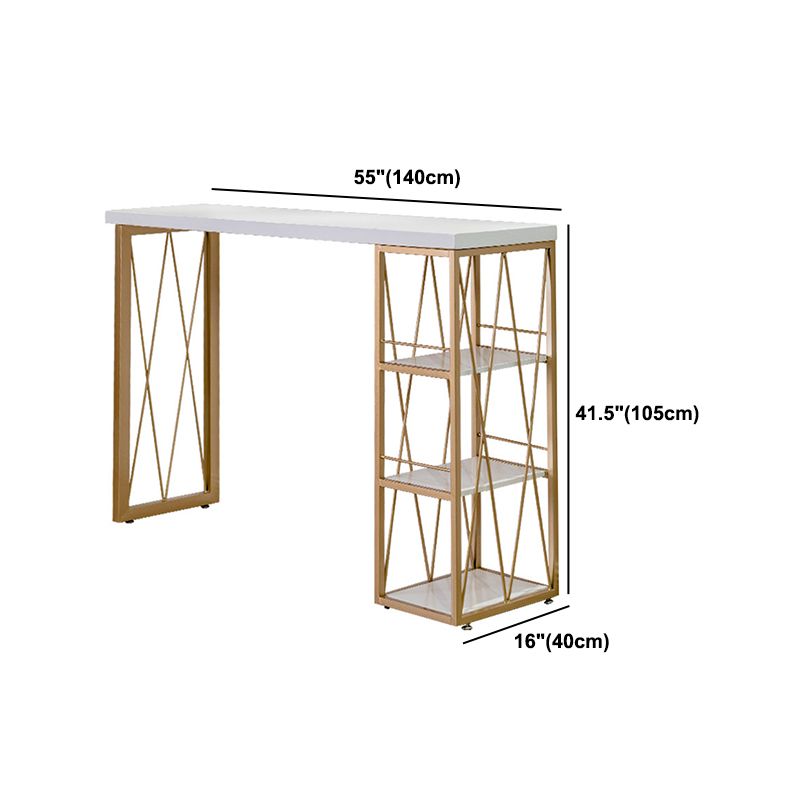 Glam Wood Bar Table Set 1/2/3 Pieces Rectangular Counter Set for Home Clearhalo 'Bar Furniture' 'furn' 'furn_home_bar_bar_sets' 'Furniture' 'Home Bars & Bar Sets' 'home_bar_bar_sets' 'Kitchen & Dining Furniture' 1200x1200_0628f5fe-efe4-43d4-b89a-e73c51567970