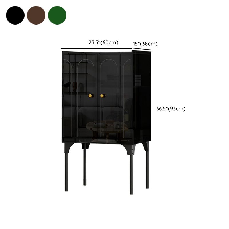 Moderno soggiorno acrilico cabinet di sideboard di credone largo 15 pollici