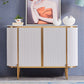 Glam Buffet Sideboard Stone Cabinets Dining Buffet for Living Room Clearhalo 'buffet_sideboard' 'Buffets & Sideboards' 'furn' 'furn_buffet_sideboard' 'Furniture' 'Kitchen & Dining Furniture' 1200x1200_062ca235-cea4-42d2-bd98-349a6dc834b4