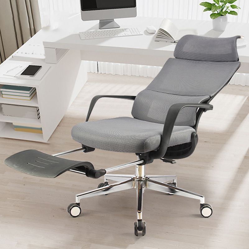Modern Slide Office Chair Fixed Arms No Distressing Chair with Breathable Back Clearhalo 'furn' 'furn_office_chair' 'Furniture' 'Office Chairs' 'Office Furniture' 'office_chair' 1200x1200_062daae5-a328-49fb-b1d9-cee6c5ef2152