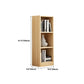 Modern Closed Back Bookshelf Engineered Wood Shelf Bookcase for Study Room