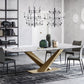 Stone Dining Table Traditional Luxury Dining Table with Pedestal Base Clearhalo 'Dining Tables & Seating' 'Dining Tables' 'dining_table' 'furn' 'furn_dining_table' 'Furniture' 'Kitchen & Dining Furniture' 1200x1200_062e441b-ffab-4cf3-a343-a080c69a2b5d