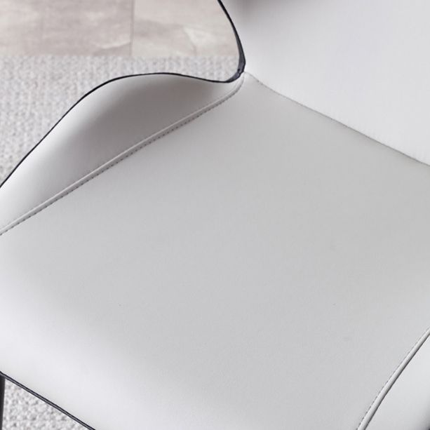 Contemporary Indoor Side Chair Wingback Metal Upholstered Dining Room Chair Clearhalo ' kitchen&dining_furn' 'Dining Chairs' 'Dining Tables & Seating' 'dining_chair' 'furn' 'furn_dining_chair' 'Furniture' 'furniture_dining_chair' 'Kitchen & Dining Furniture' 'kitchen' 1200x1200_062ec4b5-f424-4a3b-a22e-776d5be9be46