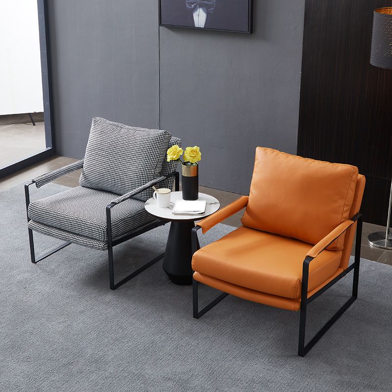 Industrial Arms Included Chair 28.34" Wide Pillow Back Square Arm Chair Clearhalo 'Accent Chairs' 'accent_chairs' 'Chairs & Seating' 'furn' 'furn_accent_chairs' 'Furniture' 'Living Room Furniture' 1200x1200_06305214-935f-4aae-84d4-f2e90a66f1f5