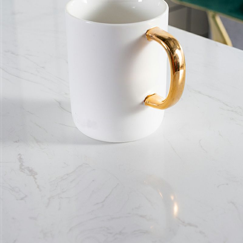 Glam Marble Counter Table with Specialty Top Double Pedestal Table - 42" H Clearhalo 'Bar Furniture' 'Bar Tables' 'bar_tables' 'furn' 'furn_bar_tables' 'Furniture' 'furniture_bar_tables' 'Kitchen & Dining Furniture' 1200x1200_0631823b-cb8e-4d4d-b38f-31cf6b98c289