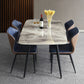 Rectangle 4-foot Dinner Table Modern Style Stone Dining Room Collection for Home Clearhalo 'Dining Tables & Seating' 'Dining Tables' 'dining_table' 'furn' 'furn_dining_table' 'Furniture' 'furniture_dining_table' 'Kitchen & Dining Furniture' 'kitchen' 'kitchen_dining_table' 1200x1200_06338b35-2511-4981-b151-f5797be6d1eb