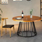 Solid Wood Dining Table Contemporary Round Dining Table with Pedestal Base