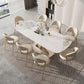 1/4/5/7/9 Pcs Dining Room Table and Chair Set Sintered Stone Dining Table Set Clearhalo 'Dining Room Sets' 'Dining Tables & Seating' 'dining_room_set' 'furn' 'furn_dining_room_set' 'Furniture' 'furniture_dining_room_set' 'Kitchen & Dining Furniture' 1200x1200_0638560a-3728-4e23-8ea7-cdcb168aebb8