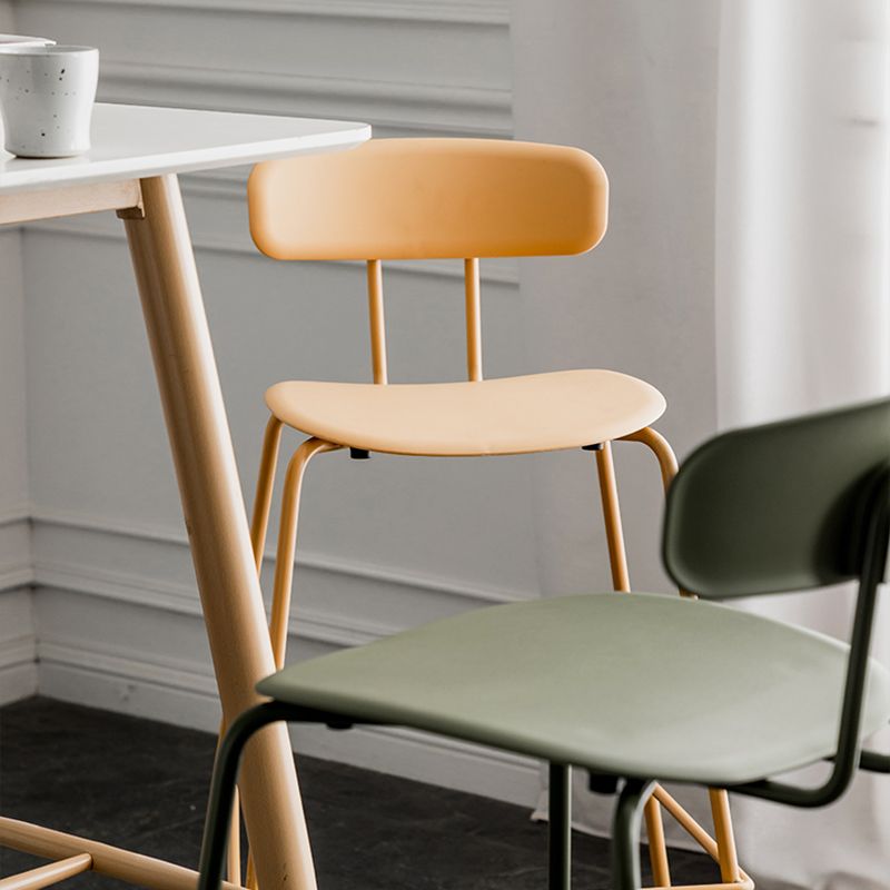 Scandinavian Milk Tea Shop Metal Bar Stool Matte Finish Footrest Stool Clearhalo 'Bar Furniture' 'Bar Stools' 'bar_stools' 'furn' 'furn_bar_stools' 'Furniture' 'furniture_bar_stools' 'Kitchen & Dining Furniture' 1200x1200_06399aea-1b94-4a0b-b1cf-4f347ef7a4d0