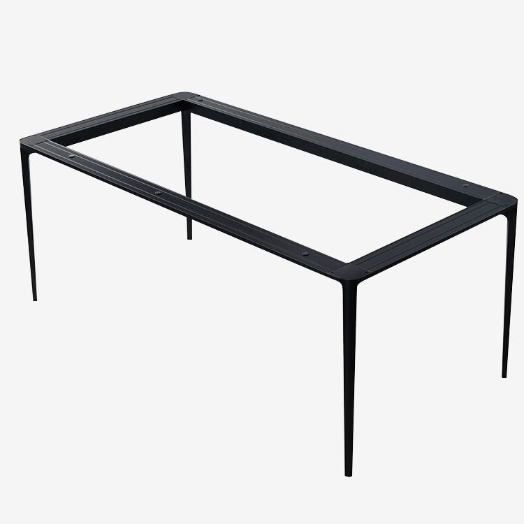Rectangle Shape Dining Table Industrial Sintered Stone Table with 4 Legs Clearhalo ' dining_table' 'Dining Tables & Seating' 'Dining Tables' 'Furniture' 'furniture_dining_table' 'Kitchen & Dining Furniture' 'kitchen&dining_furn' 'kitchen' 'kitchen_dining_table' 1200x1200_0639edee-895b-4608-8c97-dadc30a2d3a5