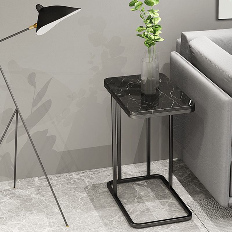 Tavolino laterale rettangolare della fascia alta rettangolare della metà secolo da 17,7 pollici