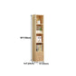 Scandinavian Pine Standard Bookshelf Vertical Closed Back Bookshelf for Living Room Clearhalo 'Bookcases' 'furn' 'furn_bookcases' 'Furniture' 'furniture_bookcases' 'kitchen' 'kitchen_bookcases' 'Living Room Furniture' 'Office Furniture' 1200x1200_063ccb07-bc7a-4730-b3d8-1252ac72b9f1