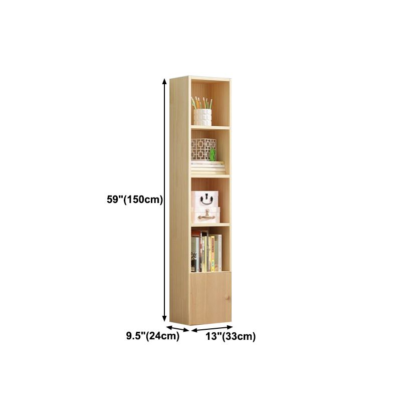 Scandinavian Pine Standard Bookshelf Vertical Closed Back Bookshelf for Living Room Clearhalo 'Bookcases' 'furn' 'furn_bookcases' 'Furniture' 'furniture_bookcases' 'kitchen' 'kitchen_bookcases' 'Living Room Furniture' 'Office Furniture' 1200x1200_063ccb07-bc7a-4730-b3d8-1252ac72b9f1