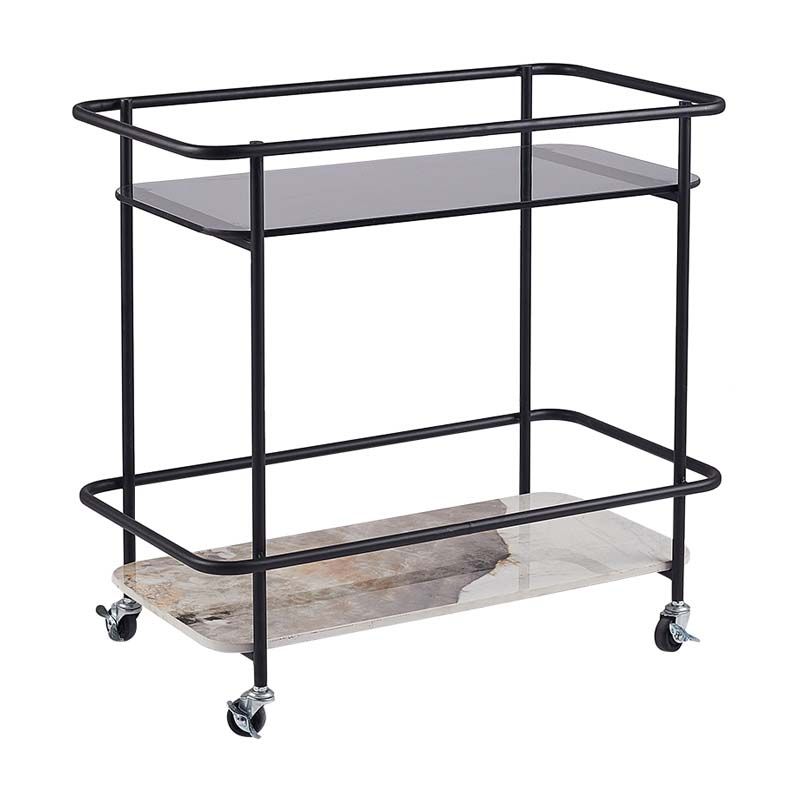 Contemporary Rectangular/Round Side End Table Glass Top Corner Table Clearhalo 'Coffee & Accent Tables' 'End & Side Tables' 'end_side_tables' 'furn' 'furn_end_side_tables' 'Furniture' 'Living Room Furniture' 1200x1200_063d1103-d91e-48fa-b0ad-ffeda2da5199