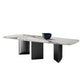 Modern Style Sintered Stone Table Rectangle Dining Table for Kitchen Clearhalo 'Dining Tables & Seating' 'Dining Tables' 'dining_table' 'furn' 'furn_dining_table' 'Furniture' 'Kitchen & Dining Furniture' 1200x1200_063df6f9-84e5-4fb0-b645-a195547c9930