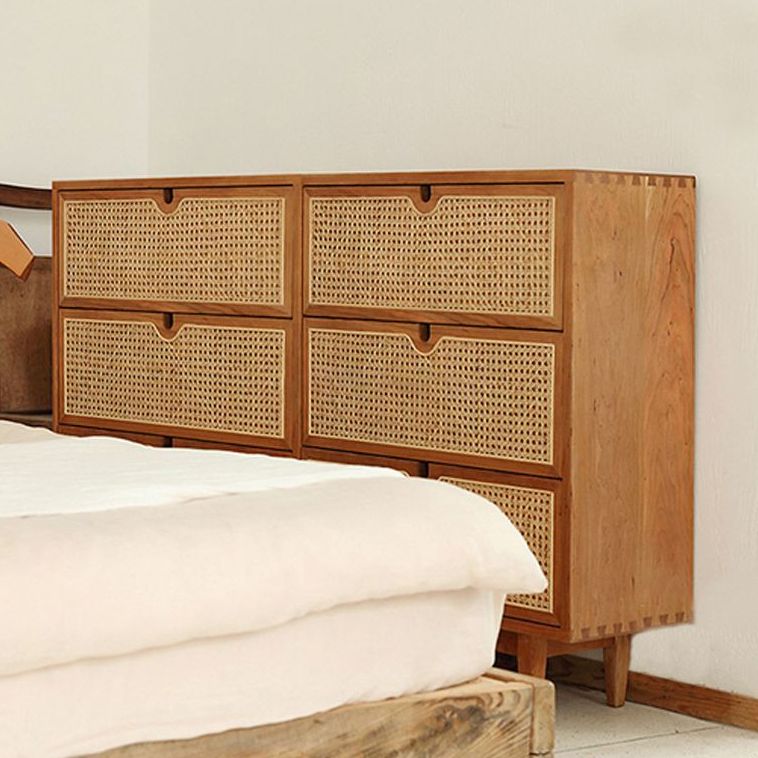 Modern de almacenamiento Chox Dresser Cofre de madera con cajones