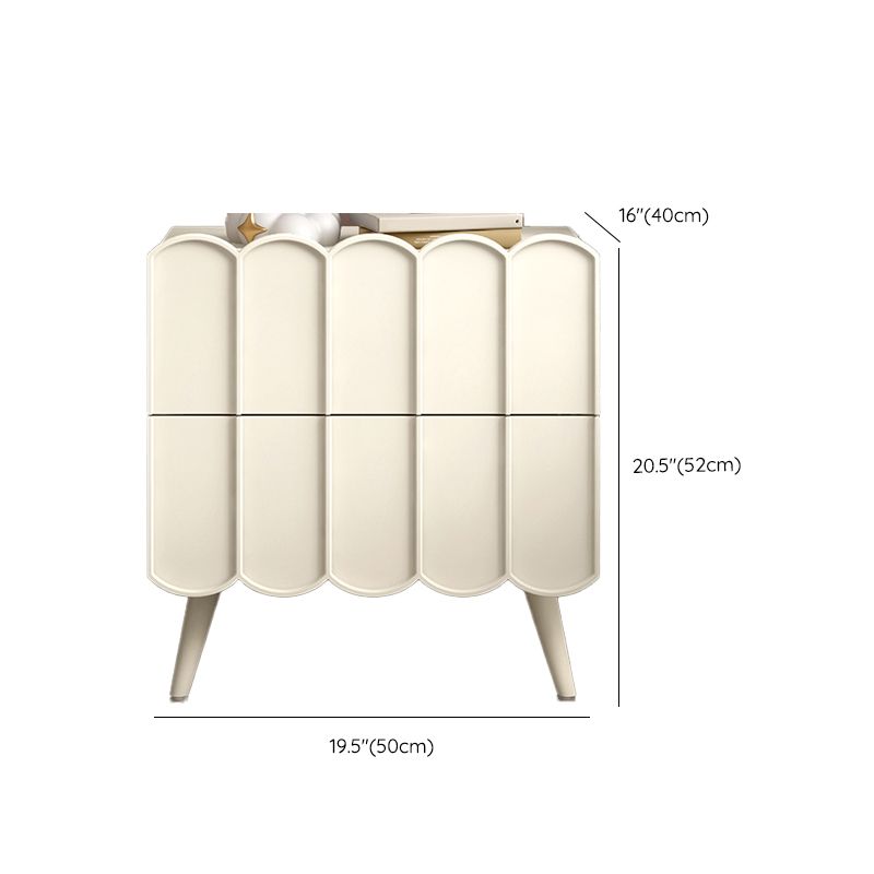 Modern bed nachtkastje faux houten accent tafel nachtkastje met laden