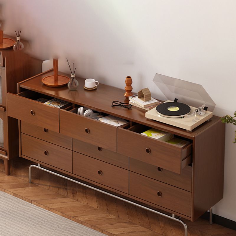 Commode moderne commode coffre en bois massif avec tiroirs 5/6/9