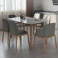 Contemporary Sintered Stone Dining Table Rectangle Shape Dining Table with 4 Legs Table Clearhalo ' dining_table' 'Dining Tables & Seating' 'Dining Tables' 'furn' 'furn_dining_table' 'Furniture' 'furniture_dining_table' 'Kitchen & Dining Furniture' 'kitchen&dining_furn' 'kitchen' 'kitchen_dining_table' 1200x1200_064419eb-543f-40bb-b44a-adc6cc07aa85