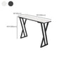 Modern 1/2/5 Pieces Bar Table Set Rectangle Bar Table with Metal High Stools