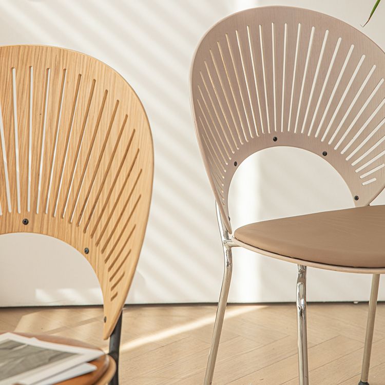 Contemporary Style Metal Dining Room Chair Open Back Armless Single Chair for Kitchen Clearhalo ' kitchen&dining_furn' 'Dining Chairs' 'Dining Tables & Seating' 'dining_chair' 'furn' 'furn_dining_chair' 'Furniture' 'furniture_dining_chair' 'Kitchen & Dining Furniture' 'kitchen' 1200x1200_0647e163-965f-4b1e-8928-c02e43af9c2b