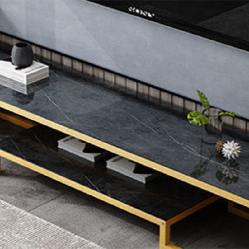 Open Storage Media Console Glass TV Stand Console for Living Room Clearhalo 'furn' 'furn_tv_stands_entertainment_centers' 'Furniture' 'Living Room Furniture' 'TV Stands & Entertainment Centers' 'TV Stands & Media Storage Furniture' 'tv_stands_entertainment_centers' 1200x1200_064874a9-5026-4888-9c0f-d371de9bd399