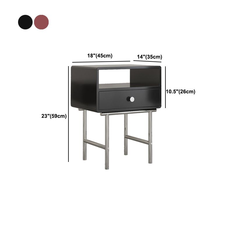 Comodino ingegnerizzato in legno comodino industriale mobile per camera da letto