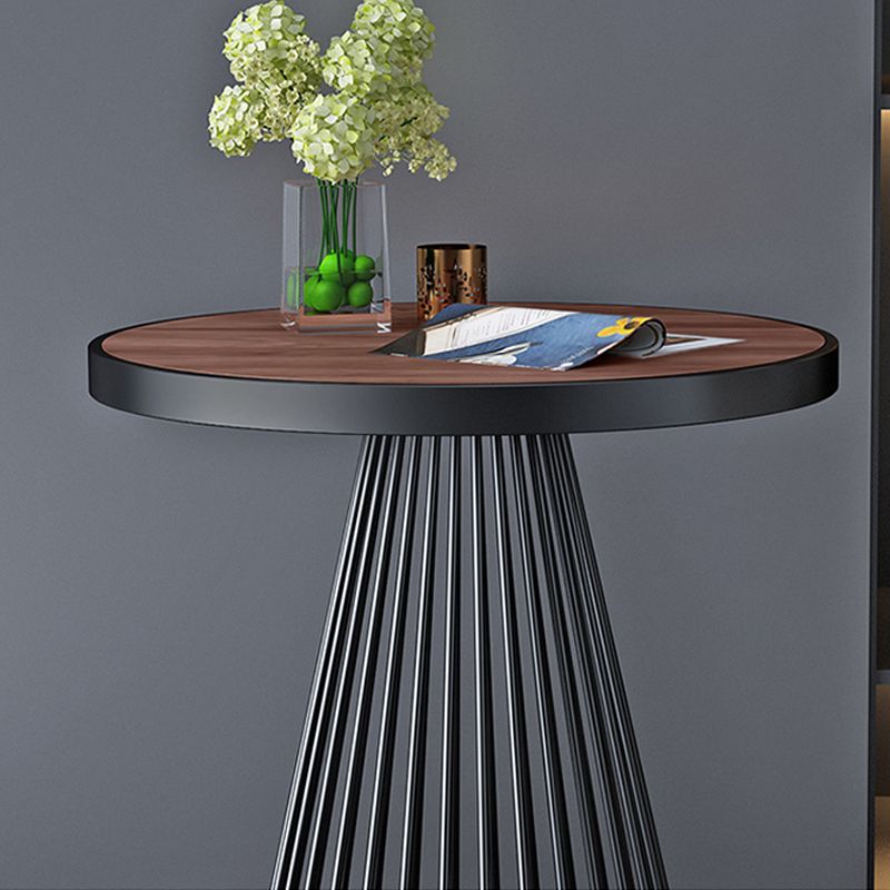 Tavolo da soggiorno in legno massiccio/marmo rotondo scandinavo