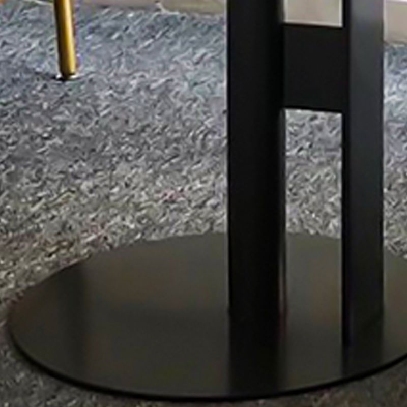 Modern Round Corner Table Slate Pedestal Side Table for Living Room Clearhalo 'Coffee & Accent Tables' 'End & Side Tables' 'end_side_tables' 'furn' 'furn_end_side_tables' 'Furniture' 'Living Room Furniture' 1200x1200_064eccd6-dec8-44b3-85bb-bdcc4146d03f