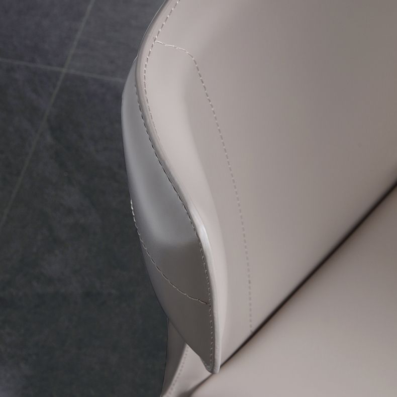 Wingback Side Chair Contemporary Leather Indoor-Outdoor Dining Chair