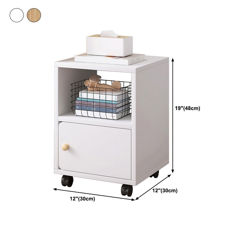 Scandinavian 13.38" Wide Bookcase Wood Removable Standard Bookshelf