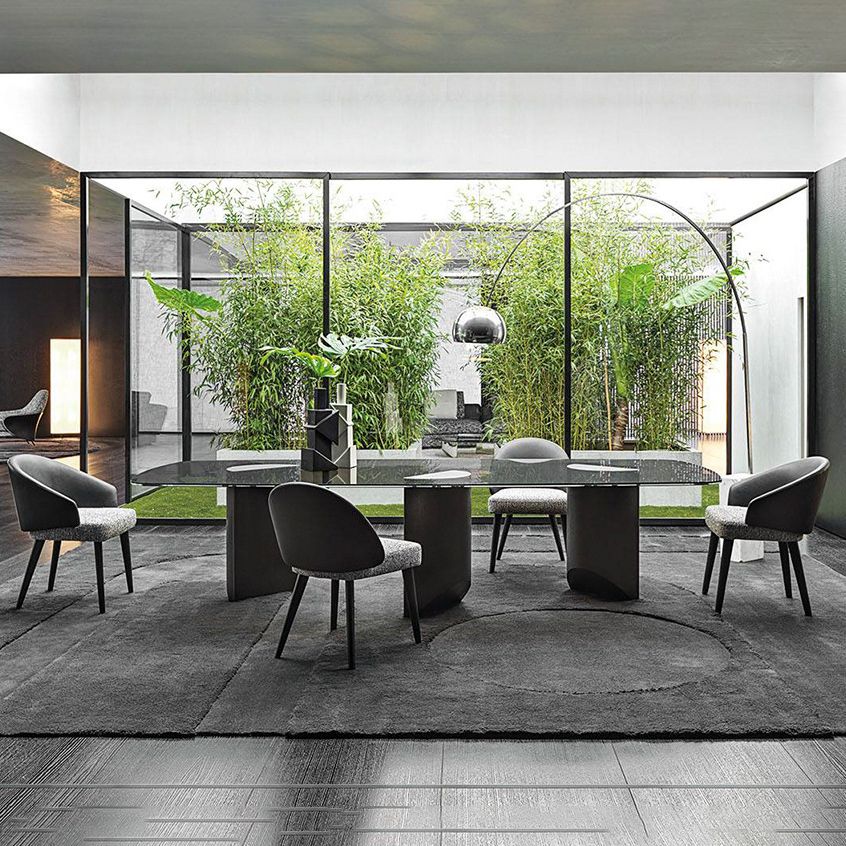 Sedia a braccio industriale in metallo sedia sala da pranzo solido sterzo per casa