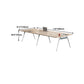 Natural Wood Rectangular Writing Desk Contemporary Office Desk