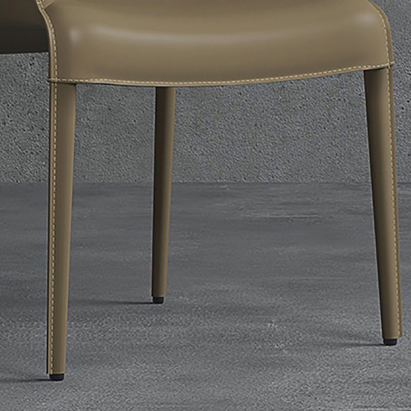 Modern Indoor-Outdoor Metal Chair Dining Room Solid Back Chair with Arm Clearhalo ' kitchen&dining_furn' 'Dining Chairs' 'Dining Tables & Seating' 'dining_chair' 'furn' 'furn_dining_chair' 'Furniture' 'furniture_dining_chair' 'Kitchen & Dining Furniture' 'kitchen' 1200x1200_065748f5-ebf5-42fb-9576-f404da2a6654